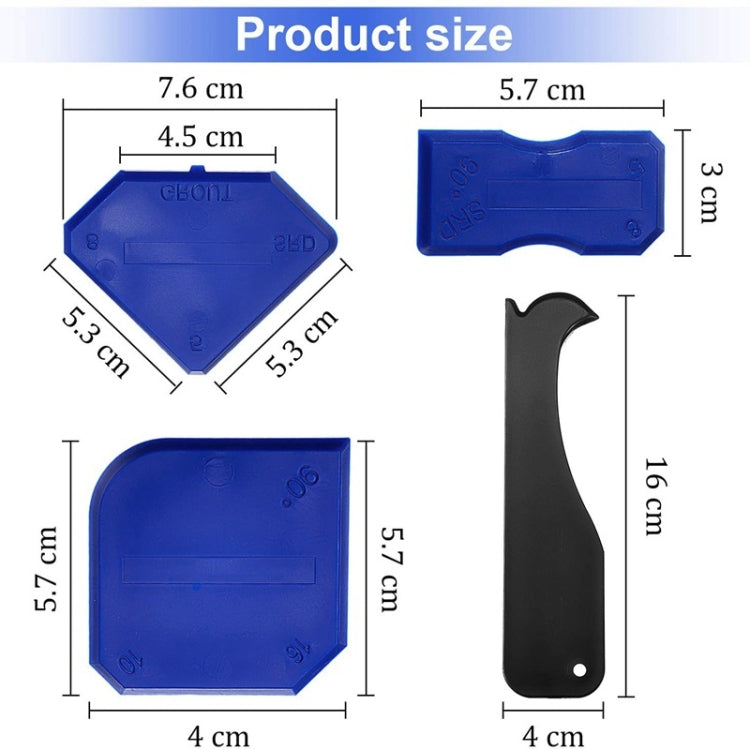 32 PCS / Set Metal Scraper Nozzle Application Polishing Grout Scraping Beauty Sewing Tools, 32 PCS / Set