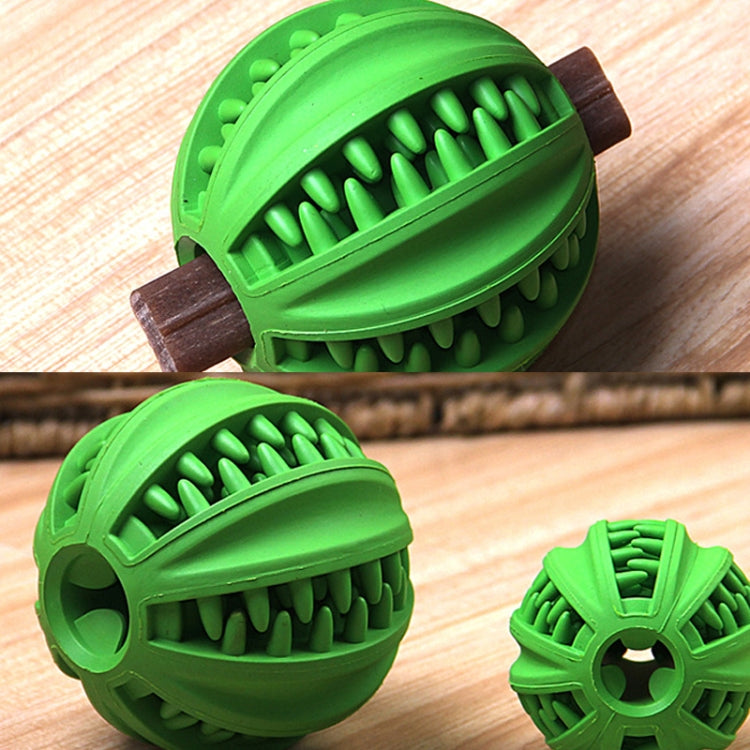 Pet Toy  Cartoa Toy Pet Leaking Ball Mill Rubber Toy Cleansing Ball, Small (Green), Large (Green)
