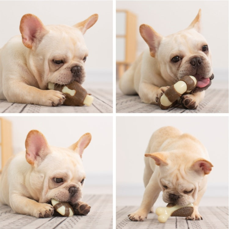 Pet Bite Resistant Toy Nylon Cowhide Molar Teeth Eating Play Bone Dog Toy, Small (Steak), Large (Steak), Small  (Chicken Wings), Large (Chicken Wings), Small  (Chicken Leg), Large  (Chicken Leg), Small (Ring), Large  (Ring), Small (UFO), Large (UFO)   ...