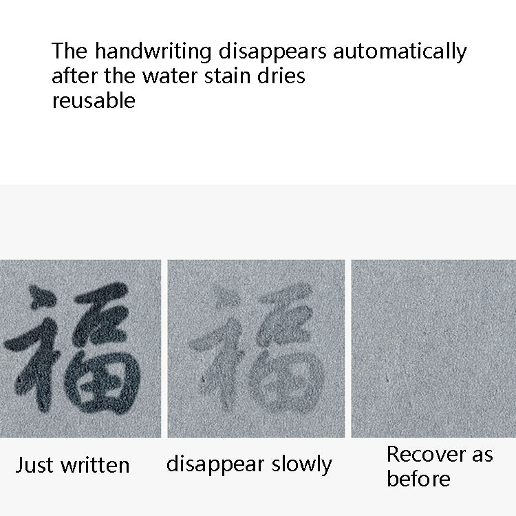 Writing Brush Water Calligraphy Practice Set Water Writing Board Reusable Water Writing Cloth, A4, A3