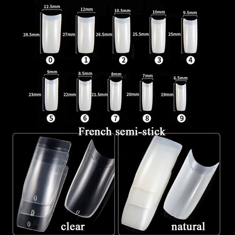 Manicure Tool  Set Fingernails Word Cut Set, Transparent French, Natural French, Transparent Semi-post, Natural Semi-post, Transparent Full Post, Natural Full Post, Transparent French Large Set, Transparent Semi-post Large Set                          ...