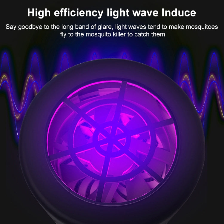 Home Bedroom Light Wave Physical Mosquito Trap Mosquito Lamp, Black, Gray Purple, White Purple, Mosquito Swatter