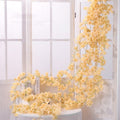 Simulation Sakura Rattan Plastic Decorative Flower Vine, Colour: 135 Flowers Deep Pink, 135 Flowers Champagne, 135 Flowers Light Pink, 135 Flowers Deep Pink, 135 Flowers White, 256 Flowers Light Pink, 256 Flowers Deep Pink, 256 Flowers White