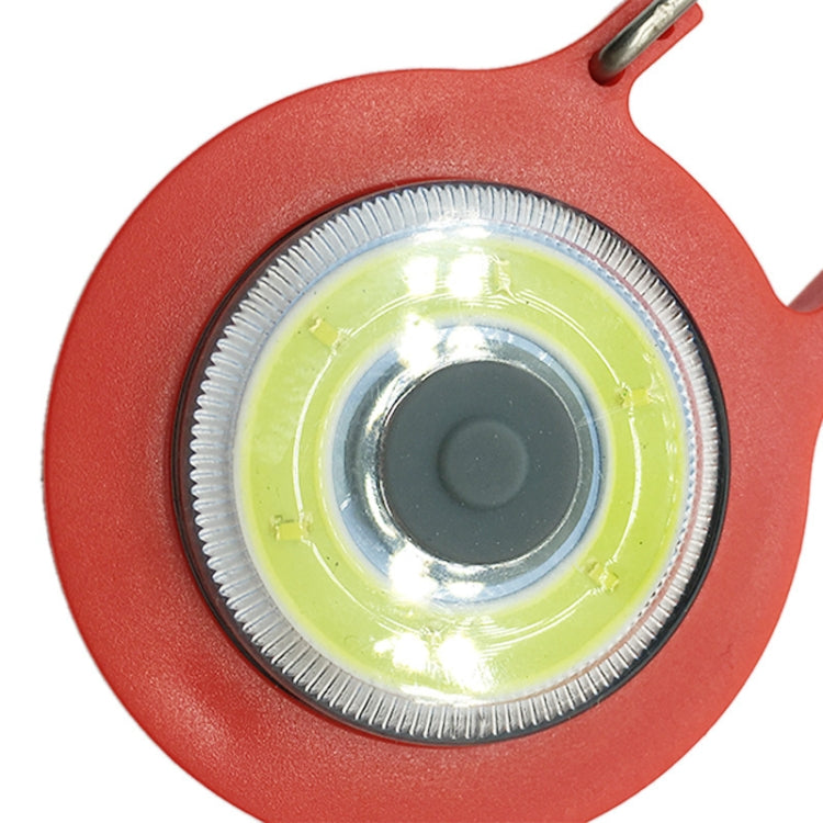 3 PCS Mini Carabiner COB Flashlight Outdoor Portable Keychain Night Fishing Light Random Colour Delivery, Red, Blue, Black, Gray