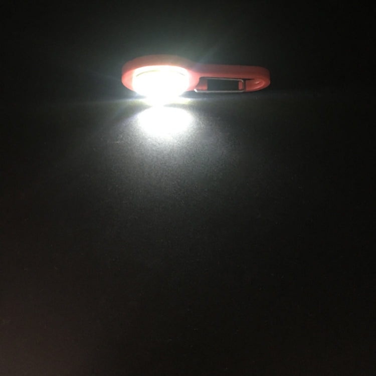 3 PCS Mini Carabiner COB Flashlight Outdoor Portable Keychain Night Fishing Light Random Colour Delivery, Red, Blue, Black, Gray