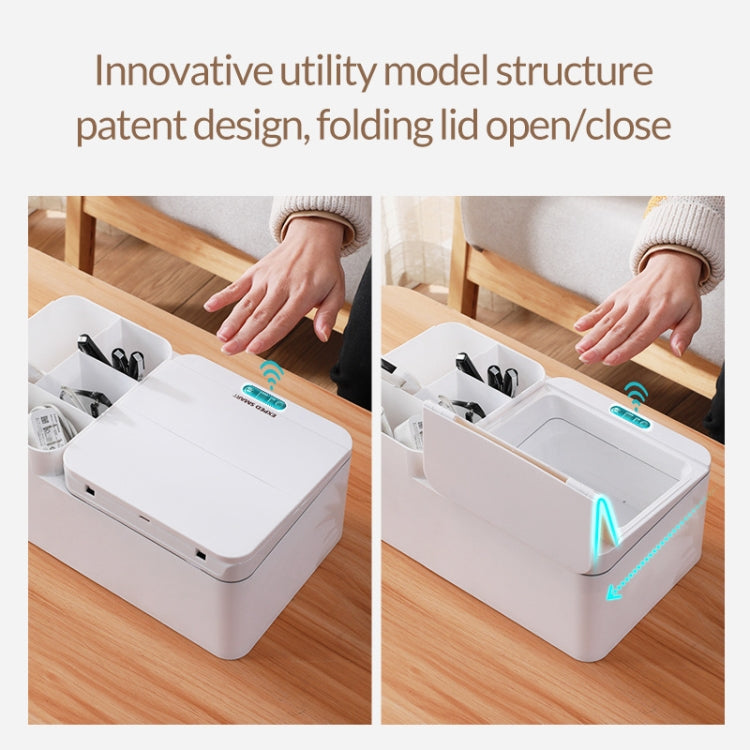 EXPED SMART Intelligent Induction Desktop Electric Storage Box, Battery Version (White), Battery Version (Gray), USB Charging (White), USB Charging (Gray)