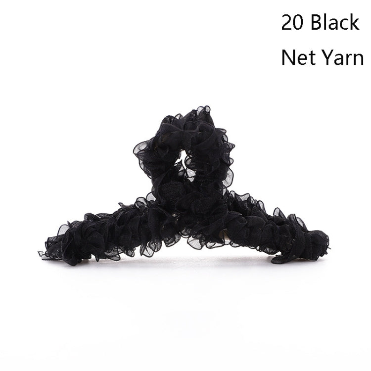 Resin Material Spring Hair Clip, Colour: 25 Yellow Net Yarn, 1 Transparent, 2 Green, 3 Light Coffee, 4 Creamy-white, 5 Dark Gray, 6 Pink, 7 Chestnut, 20 Black Net Yarn, 21 Pink Net Yarn, 22 Lake Blue Net Yarn, 23 Light Purple Net Yarn, 24 Red Net Yarn ...