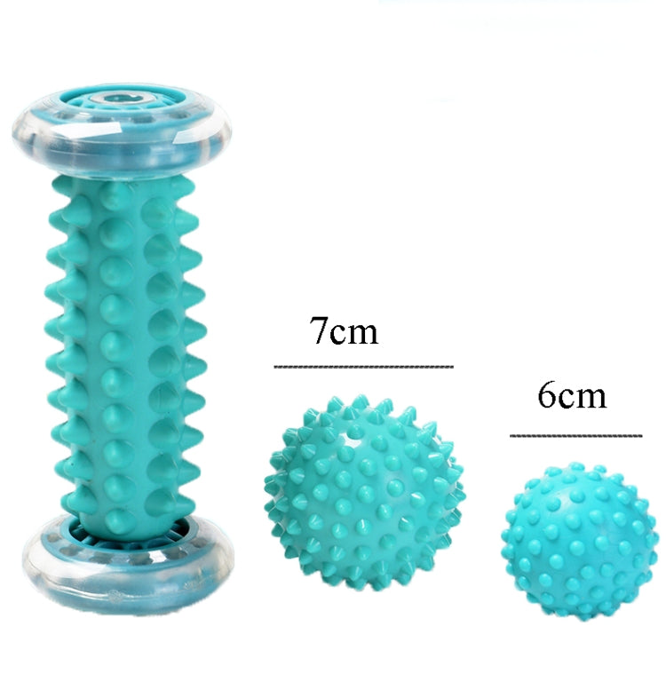 Massage Ball Plantar Fascia Ball Muscle Relaxation Fitness Ball Hand Holding Ball,Style:, Set 1, Foot Massage Wheel, Set 2, Yellow Foot Bottom + Tattoo 7cm 2