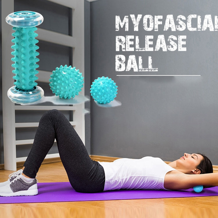Massage Ball Plantar Fascia Ball Muscle Relaxation Fitness Ball Hand Holding Ball,Style:, Set 1, Foot Massage Wheel, Set 2, Yellow Foot Bottom + Tattoo 7cm 2