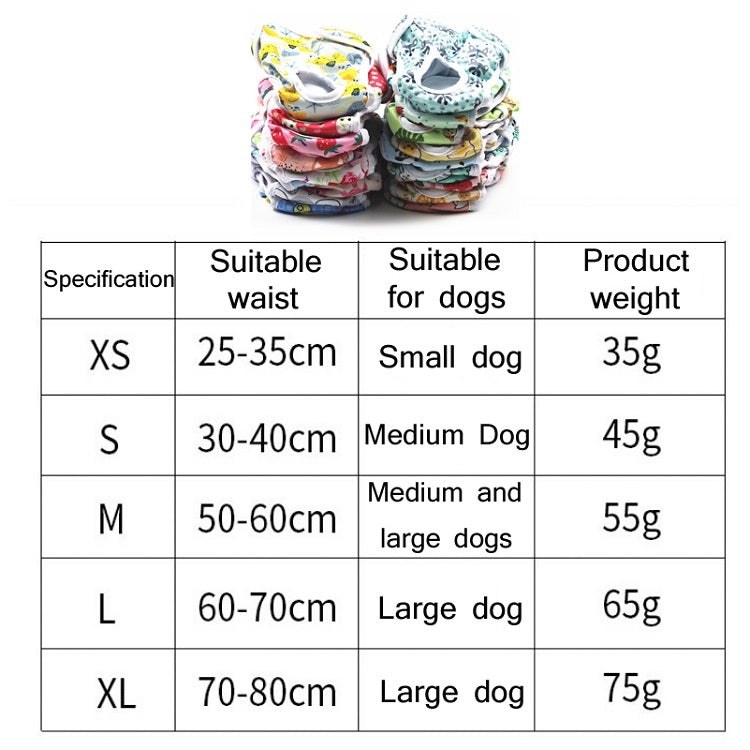 Female Dog Physiological Pants Dog Estrus Anti-Harassment Pants, M, L