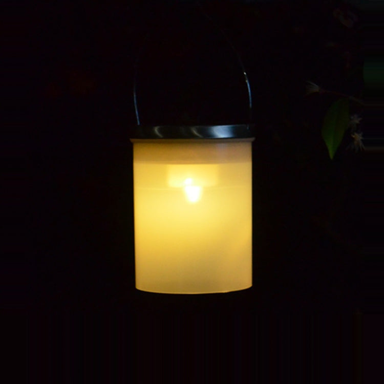 Outdoor Waterproof Solar Light Bucket Shape LED Courtyard Garden Hanging Lamp Night Light, Colorful Light, White Light, Warm Light