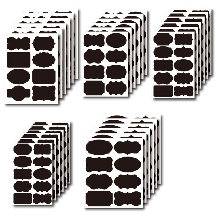 50 Sets Erasable Waterproof Removable Bottle Can PVC Blackboard Sticker, 2PCS/Set 190x225mm, 8PCS/Set  190x245mm, 8PCS/Set 110x156mm, 8PCS/Set  140x182mm, 8PCS/Set 190x225mm, 10PCS/Set 130x220mm, 10PCS/Set  140x220mm, 10PCS/Set 120x187mm               ...