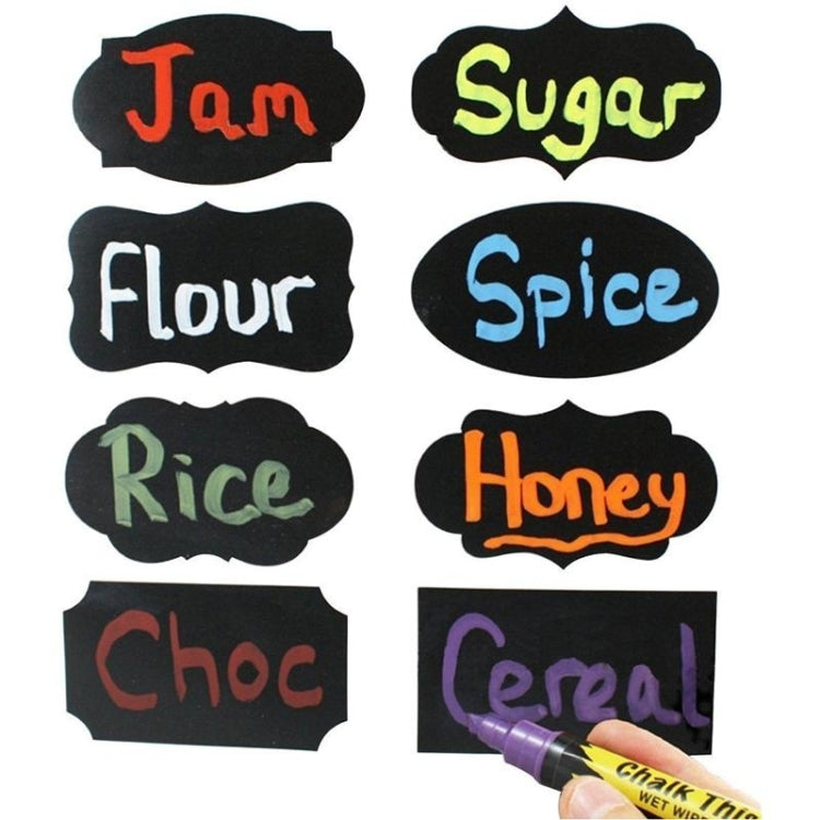 50 Sets Erasable Waterproof Removable Bottle Can PVC Blackboard Sticker, 2PCS/Set 190x225mm, 8PCS/Set  190x245mm, 8PCS/Set 110x156mm, 8PCS/Set  140x182mm, 8PCS/Set 190x225mm, 10PCS/Set 130x220mm, 10PCS/Set  140x220mm, 10PCS/Set 120x187mm               ...