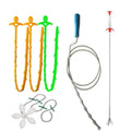 Kitchen Pipe Dredge Hook Sewer Toilet Anti-Blocking Sink Dredge Kit, Style:, 6 PCS/Set-1M, 6 PCS/Set-1.5M, 6 PCS/Set-3, 6 PCS/Set-4