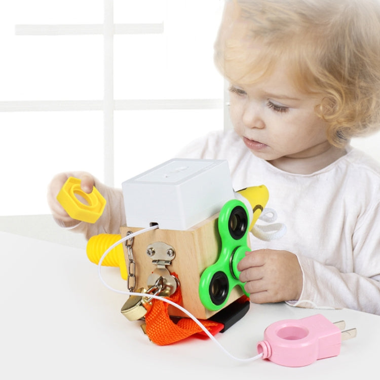 Children Montessori Busy Board Puzzle Unlocking Toy Early Education Toy, Style:, Fun Life Green, Music, Animal, Fishing