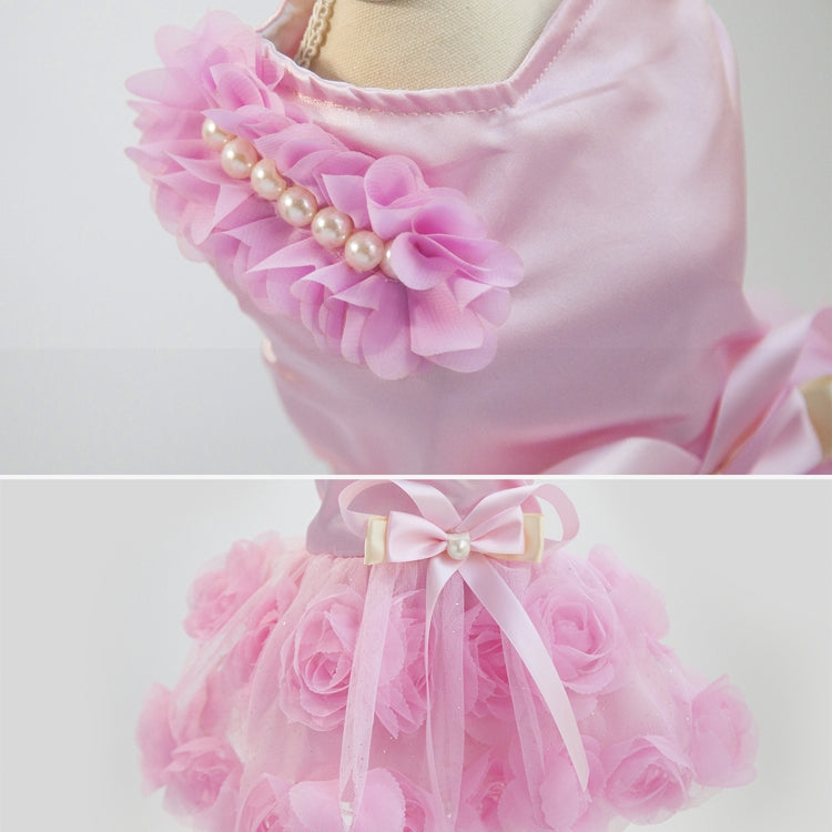 Pet Clothes Dog Spring Summer Thin Dress Rose Dress, S, M, L, XXL, XS, XL
