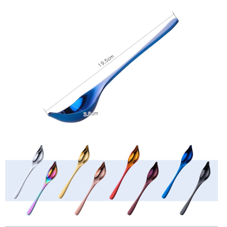 Household Kitchen Stainless Steel Seasoning Spoon 304 Thickened Tip Oil Spoon Mounting Spoon,Color:, Tip Oil Spoon (Silver), Tip Oil Spoon (Gold), Tip Oil Spoon (Rose Gold), Tip Oil Spoon (Black), Tip Oil Spoon (Purple), Tip Oil Spoon (Blue)           ...