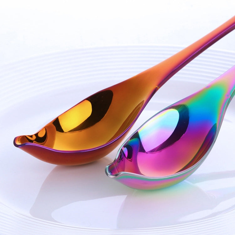 Household Kitchen Stainless Steel Seasoning Spoon 304 Thickened Tip Oil Spoon Mounting Spoon,Color:, Tip Oil Spoon (Silver), Tip Oil Spoon (Gold), Tip Oil Spoon (Rose Gold), Tip Oil Spoon (Black), Tip Oil Spoon (Purple), Tip Oil Spoon (Blue)           ...