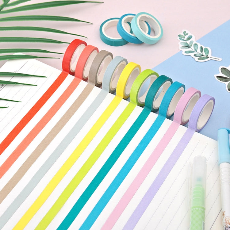 40 Colors / Set Pure Color Rainbow Tape Handmade DIY Handbook Materials, 40 Colors / Set