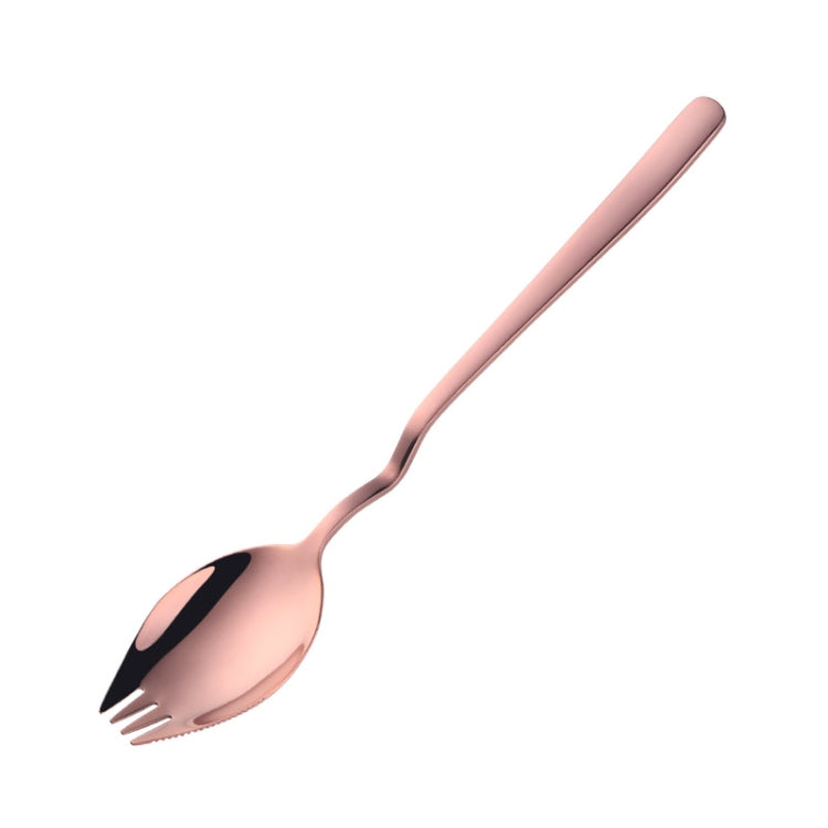 Stainless Steel Instant Noodle Fork Multi-Purpose V-Shaped Knife Fork Spoon Integrated Tableware, Color: Silver, Fork Spoon (Silver), Fork Spoon (Gold), Fork Spoon (Rose Gold), Fork Spoon (Black), Fork Spoon (Blue), Fork Spoon (Purple)                 ...
