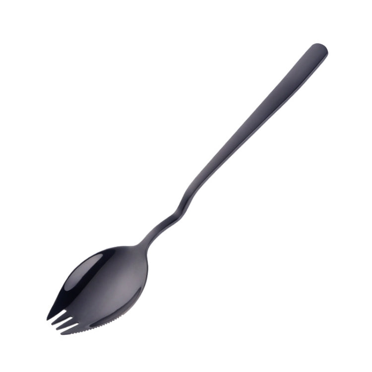 Stainless Steel Instant Noodle Fork Multi-Purpose V-Shaped Knife Fork Spoon Integrated Tableware, Color: Silver, Fork Spoon (Silver), Fork Spoon (Gold), Fork Spoon (Rose Gold), Fork Spoon (Black), Fork Spoon (Blue), Fork Spoon (Purple)                 ...