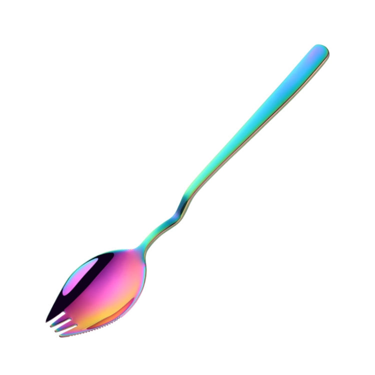 Stainless Steel Instant Noodle Fork Multi-Purpose V-Shaped Knife Fork Spoon Integrated Tableware, Color: Silver, Fork Spoon (Silver), Fork Spoon (Gold), Fork Spoon (Rose Gold), Fork Spoon (Black), Fork Spoon (Blue), Fork Spoon (Purple)                 ...