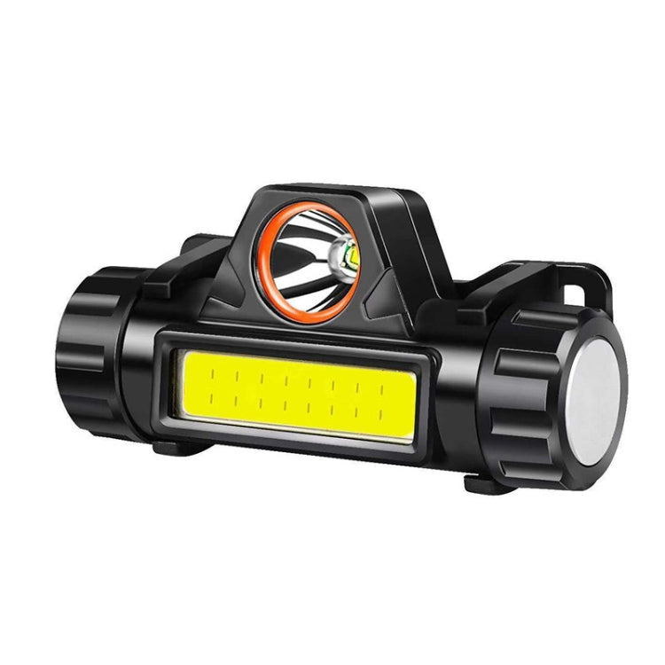 2 PCS 101 USB Rechargeable Headlight Glare Flashlight Magnet Camping Light Outdoor Fishing Light, Headlight + USB Cable, Headlight + Bicycle Frame + USB Cable