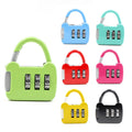6 PCS Xmm-8007 Cartoon Cat Metal Digital Password Lock Mini Small Padlock, Mix Color Random Delivery