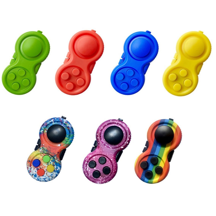 3 PCS Decompression Game Handle Decompression Toy, Pure Blue, Pure Yellow, Pure Green, Pure Red, Doodle, Star Purple, Rainbow Color