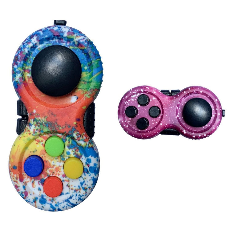 3 PCS Decompression Game Handle Decompression Toy, Pure Blue, Pure Yellow, Pure Green, Pure Red, Doodle, Star Purple, Rainbow Color