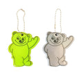2pcs Bear Type Waterproof Reflective Pendant Schoolbag Ornaments Night Riding Traffic Safety Reflector Random Colour Delivery, Bear Type Pendant