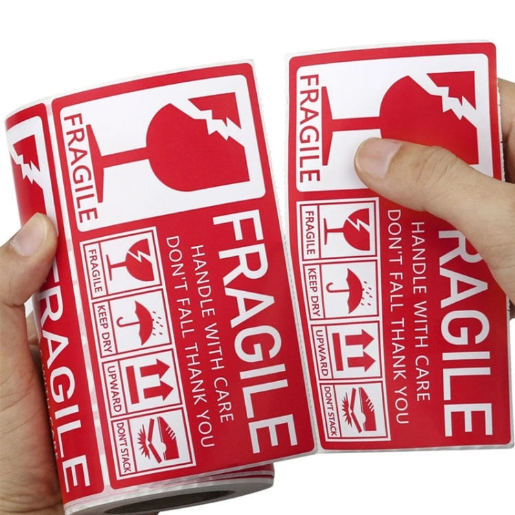 Fragile Goods Label Express Carton Warning Sticker Handle Careful Stickers, F41