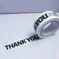 Packed Express Thank You Sealing Tape, White Bottom Black Word, Pink Bottom Black Word, Pink Bottom White Word