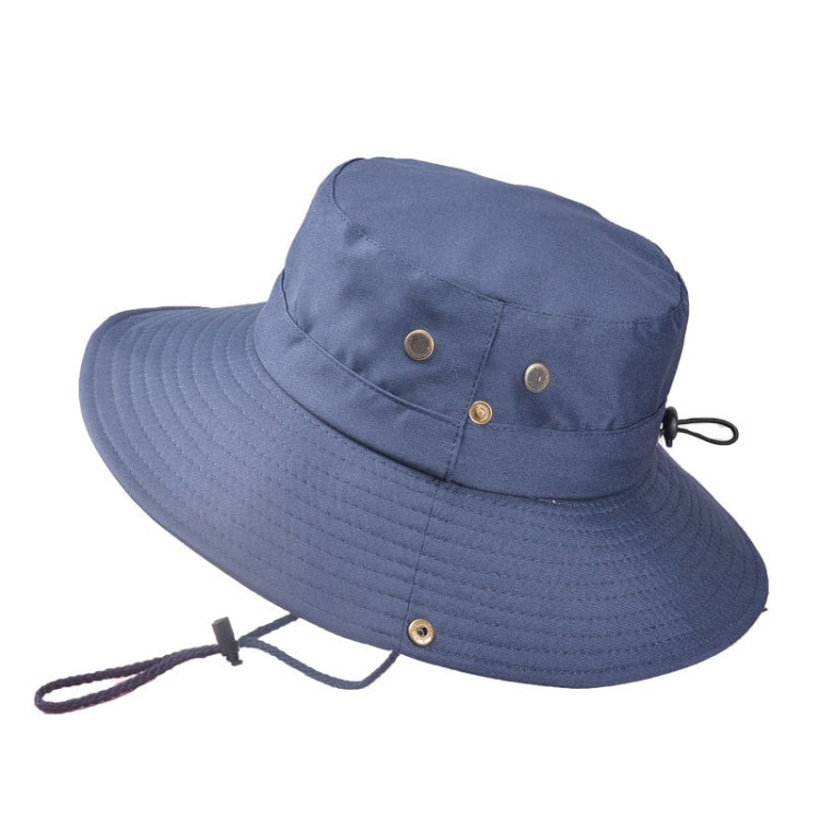 Outdoor Sun Hat Hiking Big Brim Breathable Sunscreen Fisherman Hat, Navy, Beige, Green Gray, Dark Gray, Brown, Khaki, Black