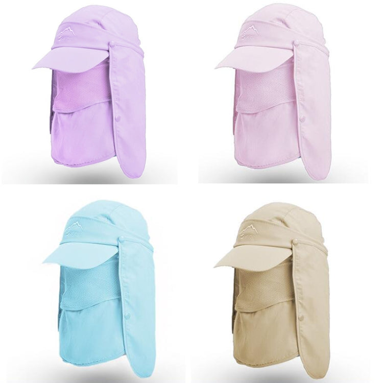 Multi-Function Sun Hat Outdoor Fishing Sunscreen Hat Speed Dry Baseball Cap, Blue, Purple, Khaki, Pink, Navy, Light Gray, Dark Gray, Army Green, Beige