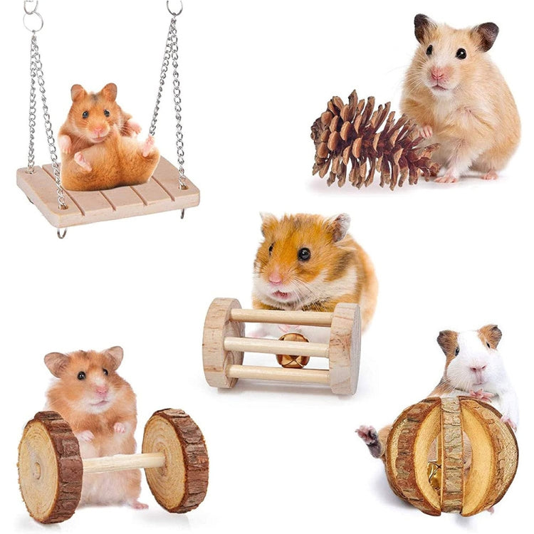 Hamster Toy Pet Rabbit Guinea Pig Parrot Play Grinding Wood Toys, 10 PCS / Set, 12 PCS / Set, 9 PCS / Set, 11 PCS / Set
