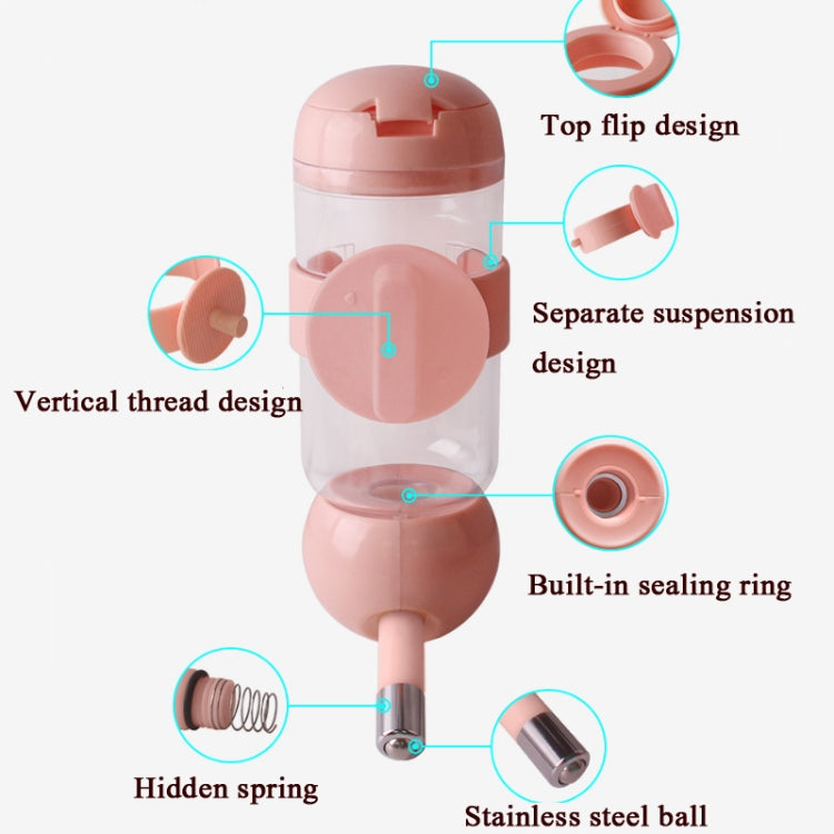 Pet Waterer Hanging Type Pet Water Cup, 350ml (Blue), 350ml (Pink), 350ml (Light Green), 500ml (Blue), 500ml (Pink), 500ml (Light Green)