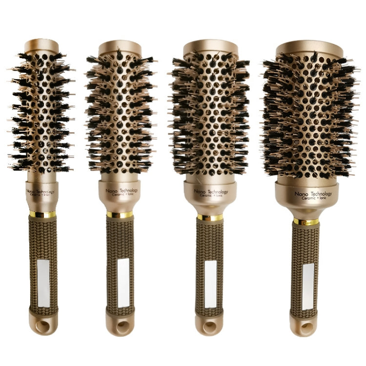 High Temperature Resistant Ceramic Bristles Roller Comb Nylon Needle Cylinder Curling Comb, 25, 32, 45, 53