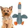 Long Animal Wild Goose Vocal Bite Resistant Dog Toy Plush Molar Dog Supplies, Gray, Blue, Brown