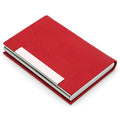 Stainless Steel Business Card Holder, Red, Blue, Black, Brown, White, Gray, Bronze