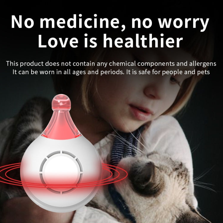 Outdoor Portable Ultrasonic Insect Repellent Pet Multifunctional Repellent, Black, White