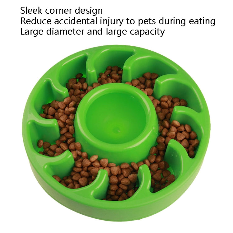 Dog Slow Food Bowl Pet Tattoo Deflection Bowl, Colorful Package