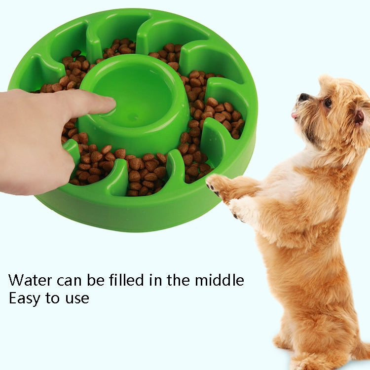 Dog Slow Food Bowl Pet Tattoo Deflection Bowl, Colorful Package