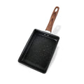 JBY-6658 Small Frying Pan Tamagoyaki Pan Maifanshi Non-Stick Frying Pan Square Omelette Pan,Size:, Small (Imitation Wood Grain Handle), Large(Imitation Wood Grain Handle), Small (Bakelite Handle)