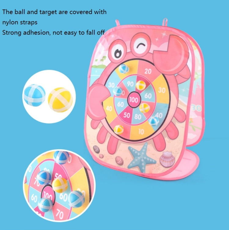 2 In 1 Indoor Children Folding Throwing Sandbags Board Toy, Blue, Pink