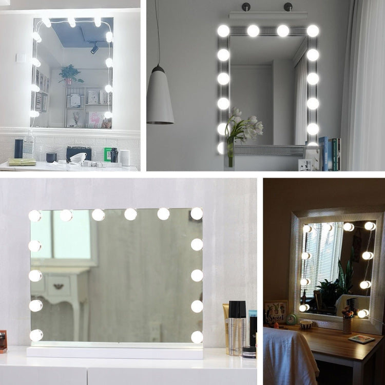 LED Makeup Lamp Mirror Front Beauty Fill Light Hand Sweep Sensation Lamp, 2 Bulbs, 6 Bulbs, 10 Bulbs, 14 Bulbs