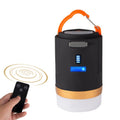 Y10 Remote Control Camping Light Outdoor Lighting Portable USB Tent Light LED Lantern Lamp, YD-29 Black