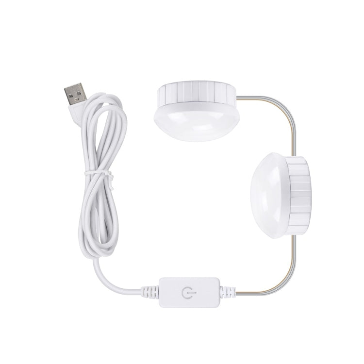 Cosmetic Room Bathroom Mirror Front Light USB Three-Color Dimming Light, 2 LEDs, 6 LEDs, 10 LEDs, 14 LEDs