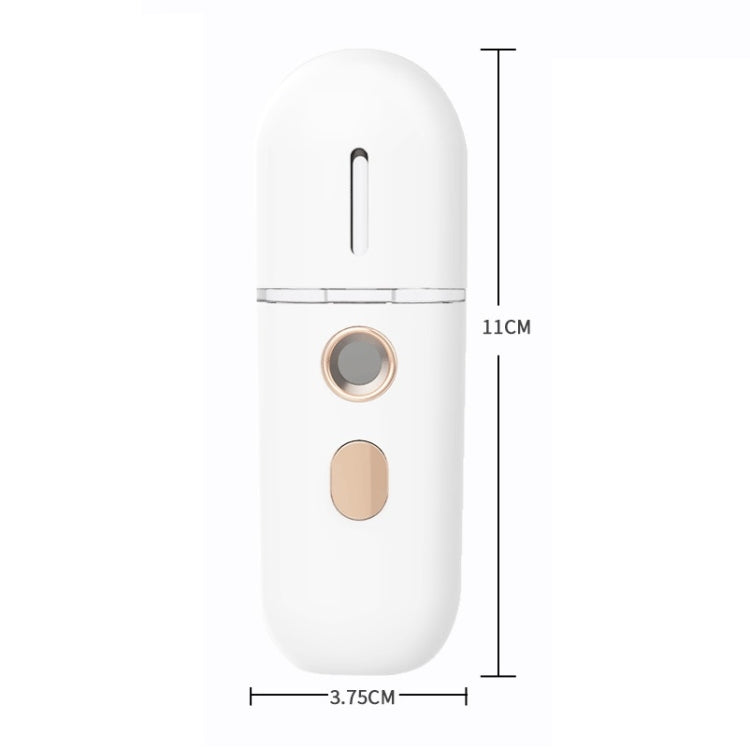 Portable Rechargeable Water Replenishing Device Beauty Humidifying Sprayer, Colour: No. 4 White, No. 4 White