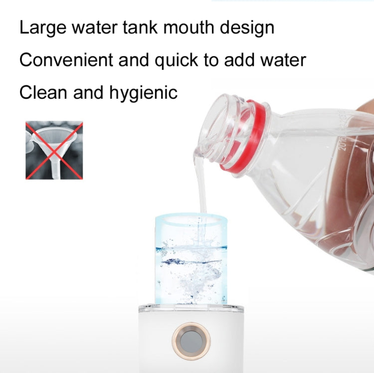 Portable Rechargeable Water Replenishing Device Beauty Humidifying Sprayer, Colour: No. 4 White, No. 4 White